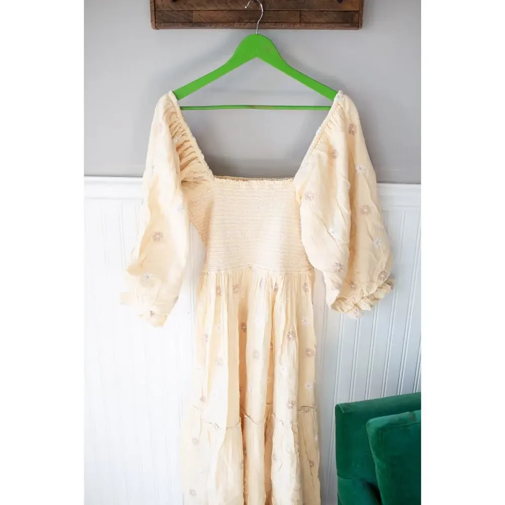 Free People Dahlia Embroidered Maxi Dress XL NWT - Picture 5 of 6